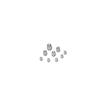 Koronás anya krómozott 3/8"-24 UNF (9.53 mm-24 UNF)