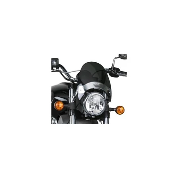 Flyscreen szélvédő készlet magasság 8.5" szélesség 9.25" króm konzol 43 mm sötét füst