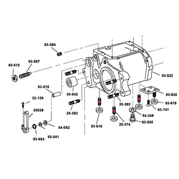 4 sebességes váltóház rögzítő csapok – Knucklehead; Panhead; Shovelhead; Big Twin Evolution