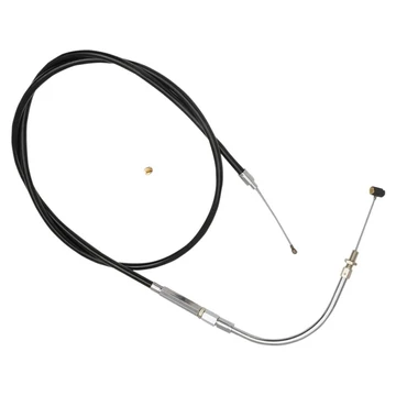 Hagyományos fekete gázbowden (húzó) 90 fok fekete vinyl 39” (991 mm) – Shovelhead; Ironhead