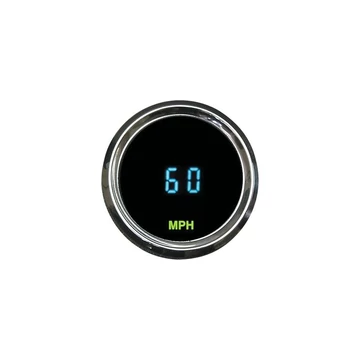 Kerek mini sebességmérő 225 mph fekete skála króm 52.388 mm – Sportster Evolution; Twin Cam; Big Twin Evolution