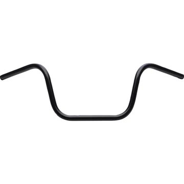 10" Ape Hanger kormány belső kábelezéshez nem dimpled 3 lyukas fekete porszórt 1" gázbowden