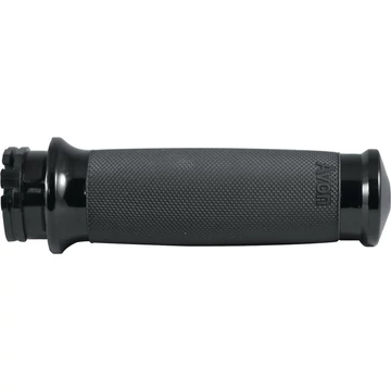 Custom Contour markolat fekete gumi fekete eloxált 1” (25.4 mm) Throttle By Wire – Twin Cam; Milwaukee-Eight