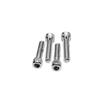 Kormány felső bilincs csavarkészlet recézett króm imbuszfej 5/16"-18 UNC 7/8" (22.2 mm) – Twin Cam