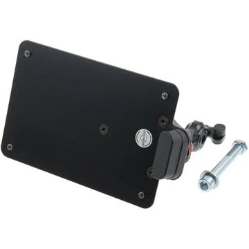 Rendszámtábla tartó fekete 180x200 mm német szabvány porszórt – Sportster – Evo – 1986–2020
