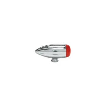 Slotted Bullet LED irányjelző króm piros
