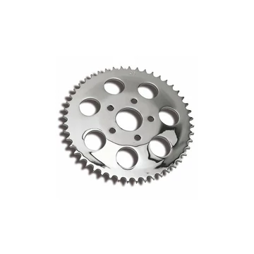 Zárt csapágyas hátsó lánckerék 48 fog 6 mm offset króm – Twin Cam; Milwaukee-Eight