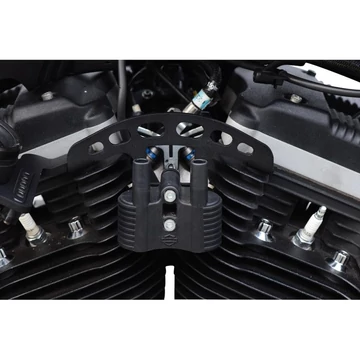 Gyújtótrafó és gyújtáskulcs áthelyező készlet XL 07 13 fekete porszórt – Sportster Evolution