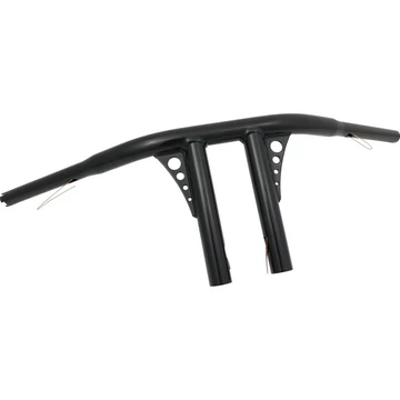8" Straight Up T Bar kormány nem dimpled 4 lyukas fekete porszórt 1 1/4" TBW