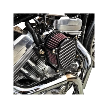 Omega bordázott légszűrő fekete – Twin Cam