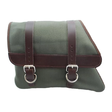 Canvas solo oldaltáska konzol barna army green bal oldal – Ironhead; Sportster Evolution