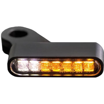 Index led helyzetjelzős fekete eloxált füst – softail modellekhez