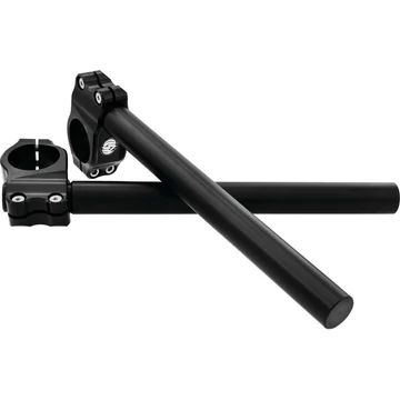 Clip On kormány 39 mm villához dimpled fekete eloxált 1” (25.4 mm) – Sportster Evolution; Twin Cam