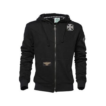 Cross Panel cipzáras hoodie M