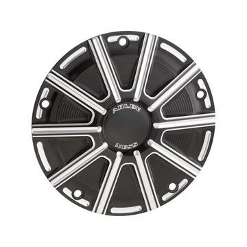 10 Gauge derby fedél Black Cut eloxált – Twin Cam; Milwaukee-Eight