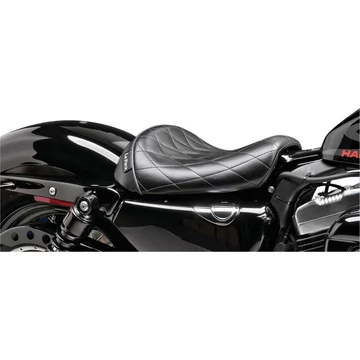 Bare Bones szóló ülés gyémánt mintás fekete vinyl – Sportster Evolution