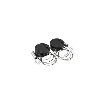 Black Edition dugattyú készlet Milwaukee Eight löket 4.500" furat 4.125" Inverted Dish 6 cc 117" 121" 11:1
