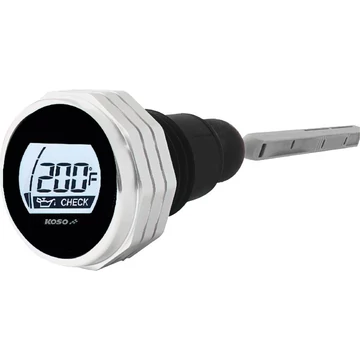 LCD olajhőmérő nívópálca ezüst – Twin Cam