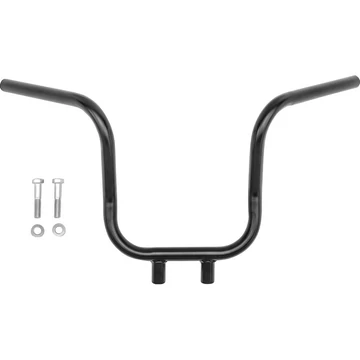 1” (25.4 mm) Cube kormány nem dimpled 3 lyukas fekete porfestett – Big Twin Evolution; Twin Cam
