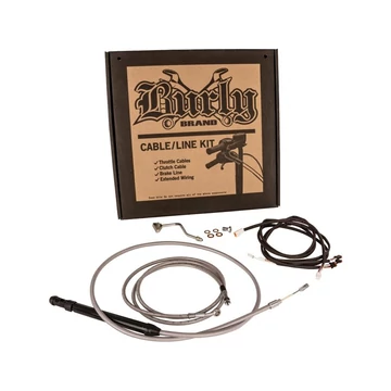 16” (406 mm) Gorilla Bar kábelkészlet rozsdamentes acél átlátszó bevonat bowdenes kuplung ABS – Milwaukee-Eight