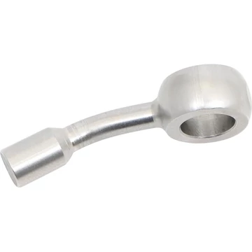 10 mm Vario Line banjo idom 022 típus 20° jobb oldali hajlítás 20° lefelé könyök ABS blokk rozsdamentes acél