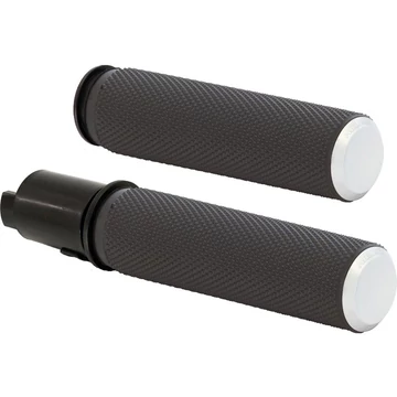 Knurled Fusion markolat fekete gumi krómozott véggel 1” (25.4 mm) Throttle By Wire – Milwaukee-Eight