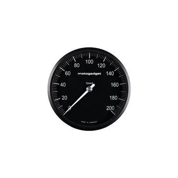 motoscope chronoclassic 2.0 műszer 200 mph 200 km/h fekete eloxált keret 80 mm