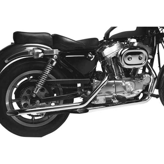 Lépcsőzetes Slash Cut Drag csövek Slash Cut króm 1.75