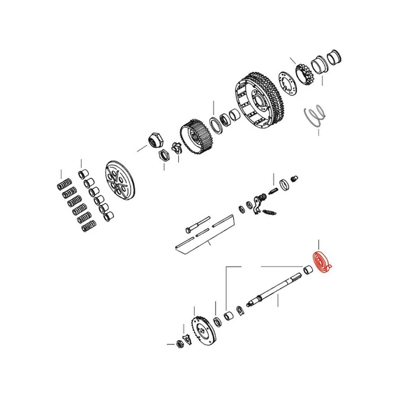 Rúgó a berúgókarhoz XL kick starter rugó – Ironhead