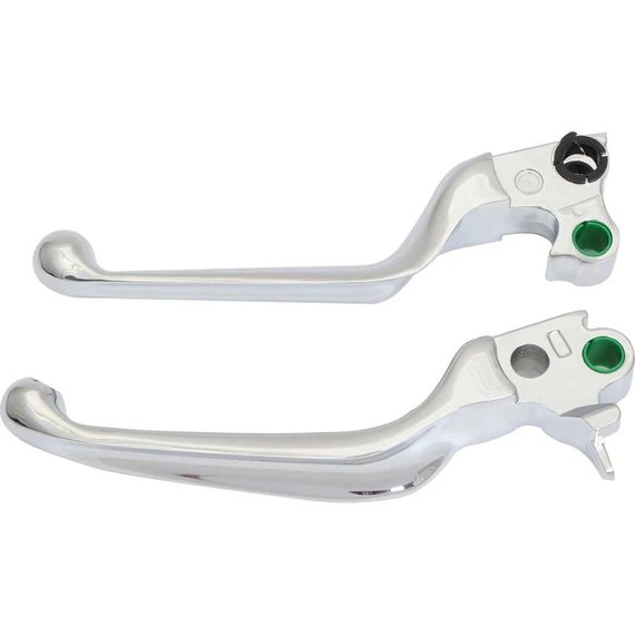 Ergonomikus kézvezérlő cserekarok sima króm bowdenes kuplung – Sportster Evolution; Twin Cam; Big Twin Evolution