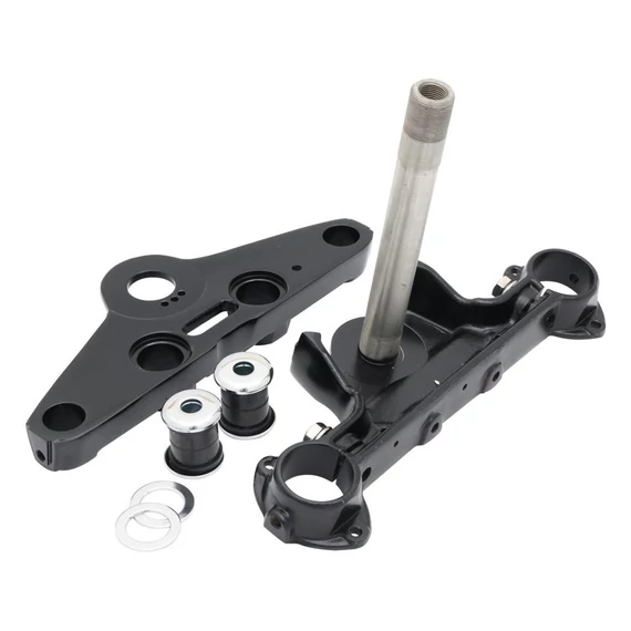 Triple Tree készlet korai FL Big Twin 4-sebességes modellekhez fekete – Panhead; Shovelhead; Big Twin Evolution