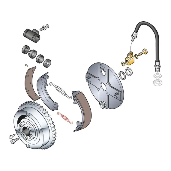 Fékpofa rugókészlet FL 63-72 – Panhead; Shovelhead