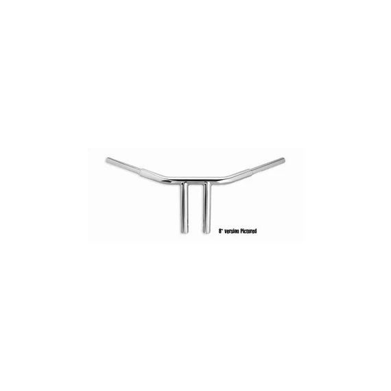10” Chubby Chopper T Bar kormány nem dimpled 3 lyukas króm 1 1/4” Throttle By Wire