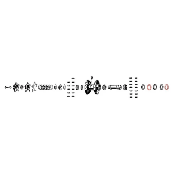 Star Hub tolóalátét rögzítőgyűrű 10 db – Knucklehead; Panhead; Shovelhead