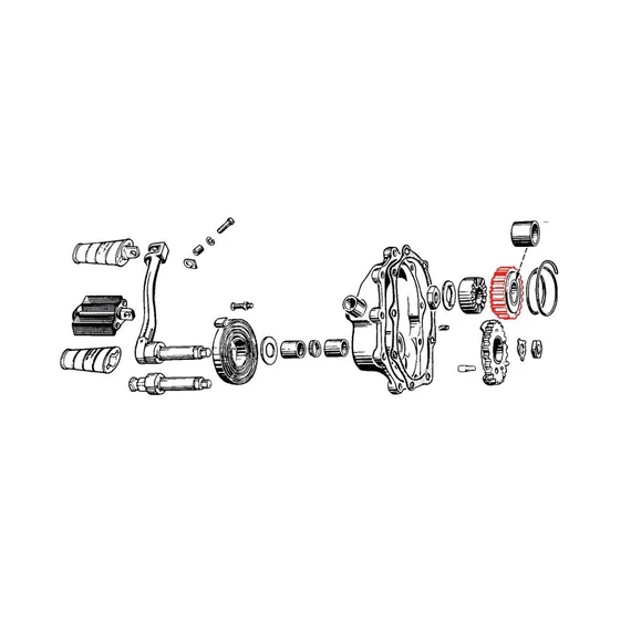 Indító fogaskerék 14T – Knucklehead; Panhead; Shovelhead; Big Twin Evolution