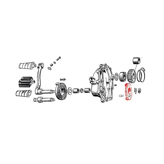 Főtengely fogaskerék 24T – Knucklehead; Panhead; Shovelhead; Big Twin Evolution