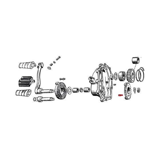 Főtengely csap – Knucklehead; Panhead; Shovelhead; Big Twin Evolution