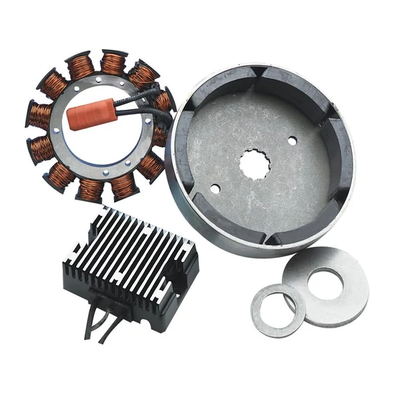 32 AMP töltőrendszer fekete szabályzóval – Big Twin Evolution; Shovelhead