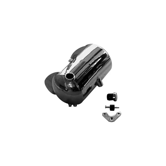 Bobber stílusú olajtank akkumulátorházzal és oldalsó betöltéssel beépített akkumulátorház 178 mm x 102 mm króm