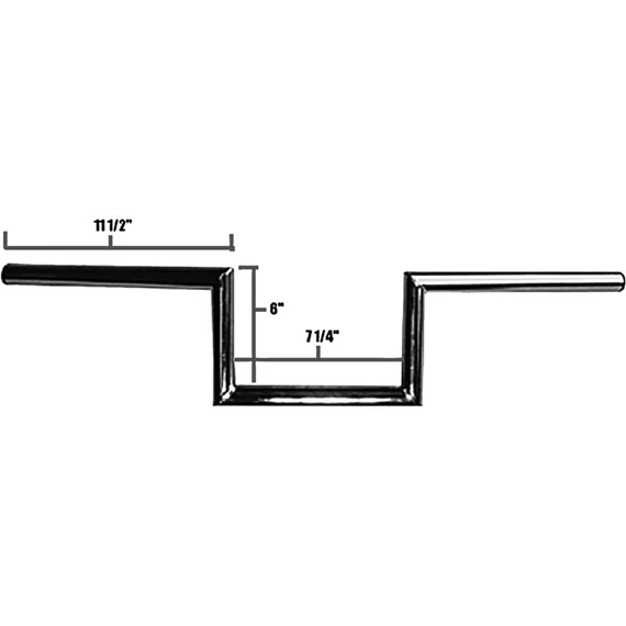 60s Wide Style 6 kormány nem dimpled króm 1
