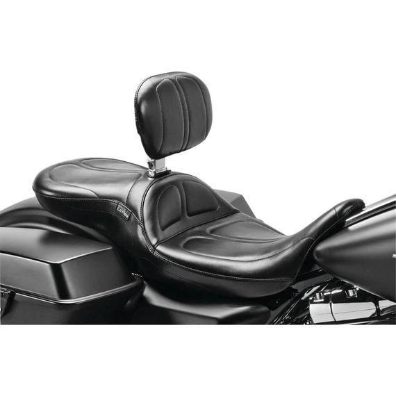 Maverick háttámlás sima ülés fekete vinyl – Twin Cam; Milwaukee-Eight