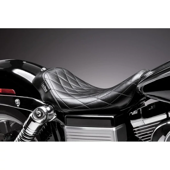 Bare Bones szóló ülés gyémánt mintás fekete vinyl – Twin Cam