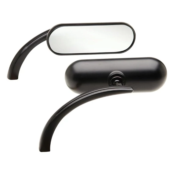 Mini Oval Micro tükör fekete porszórt jobb