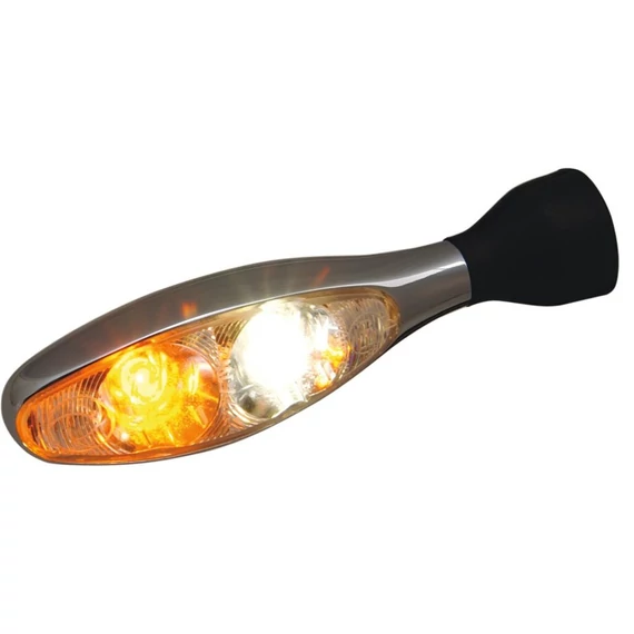 Index led helyzetjelzős króm áttetsző