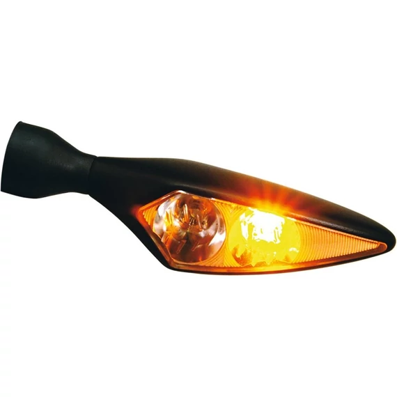 Első bal index led helyzetjelzős áttetsző fekete