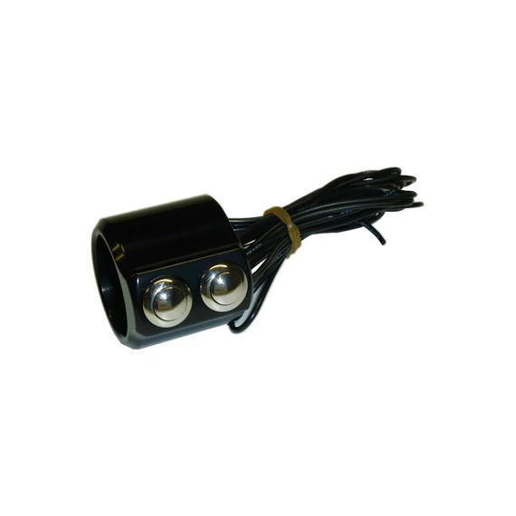 Kapcsolóház dupla gomb fekete 1” (25.4 mm)