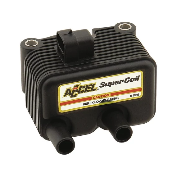 Super Coil gyújtótrafó fekete 5 Ohm Dual Fire – Twin Cam