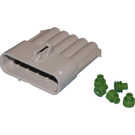 Delphi Packard Weatherpack csatlakozó 5 eres hím szürke