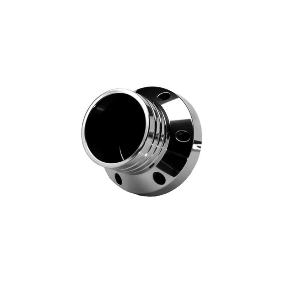Egyenes E3 végkupak fekete ívelt billet végkupakok fekete 70 mm
