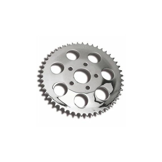 Zárt csapágyas hátsó lánckerék 51 fog 6 mm offset króm – Twin Cam; Milwaukee-Eight
